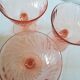 Suite de 6 coupes roses