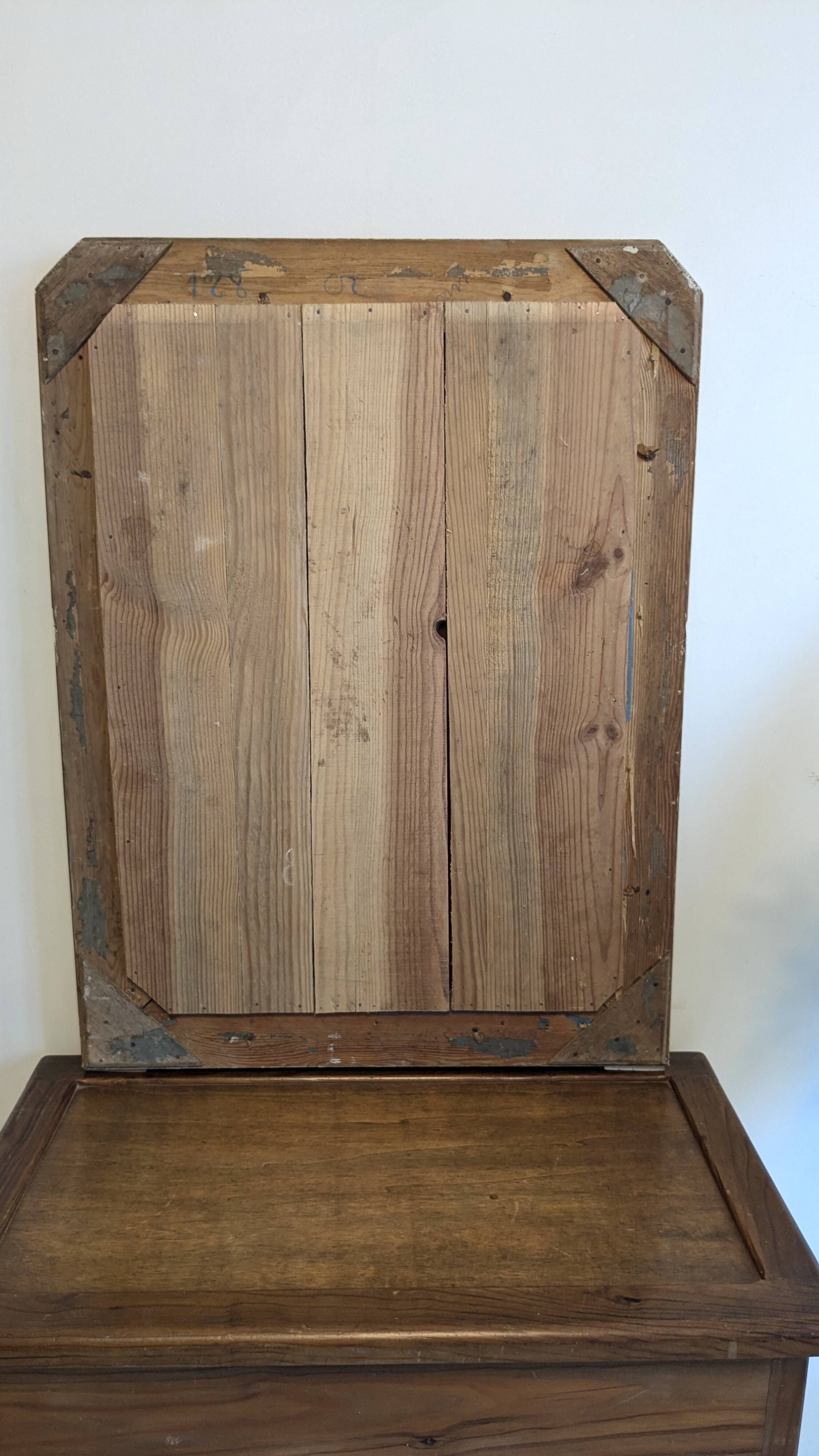 Gold Art Deco Mirror 74 X 55 cm