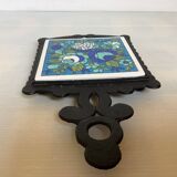 Blue teapot trivet Japan