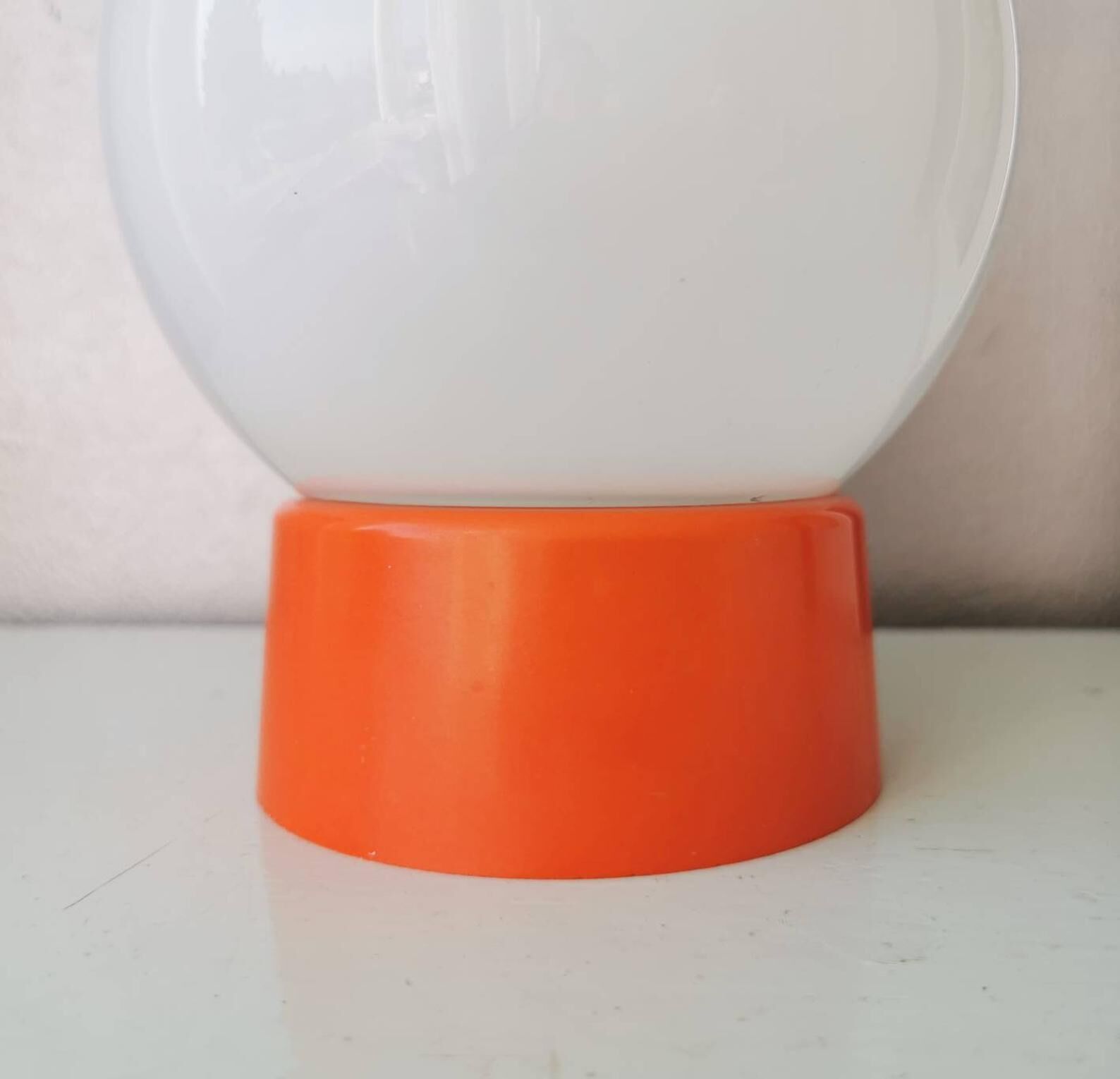 Vintage orange ceiling light 1970