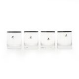 Glasses by Gianfranco Frattini for Progetti, 1970s, set of 4.