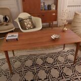 1960s solid teak coffee table