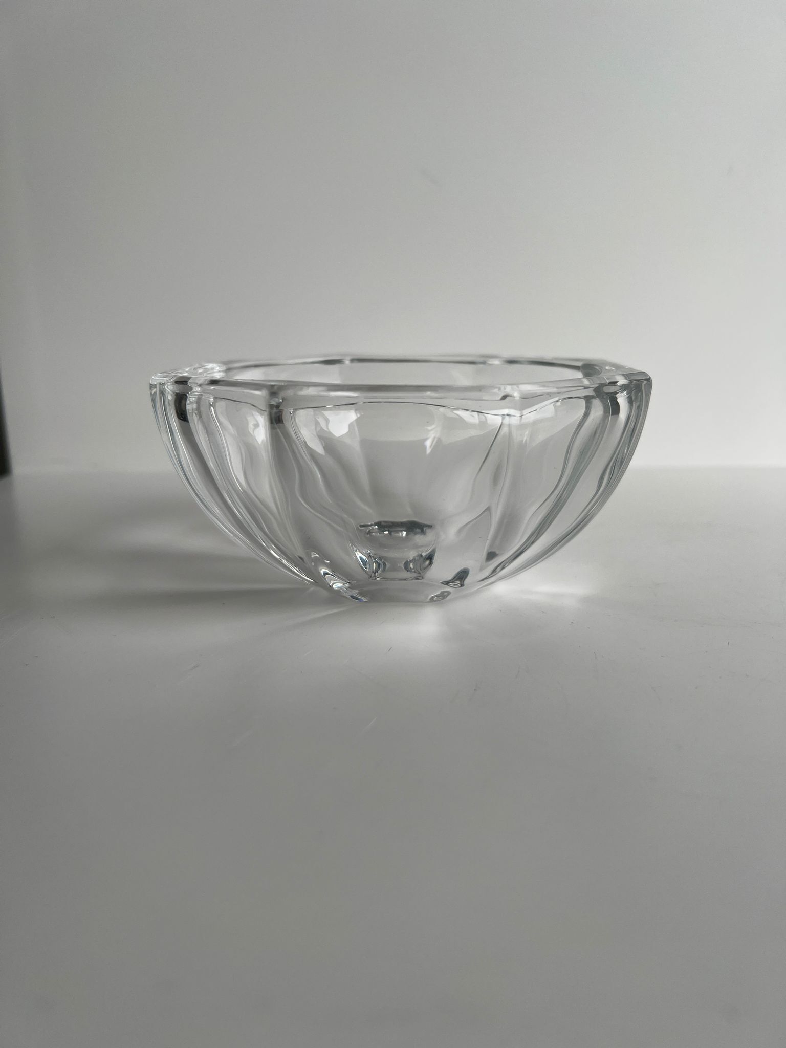 Octagonal glass cup D: 11,5cm