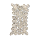 Napperon ancien en dentelle de bruxelles alost  24x15