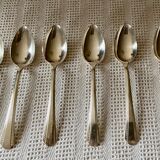 6 Mocha Silver Metal Spoons