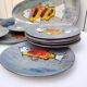 Fish service, Niderviller earthenware, vintage