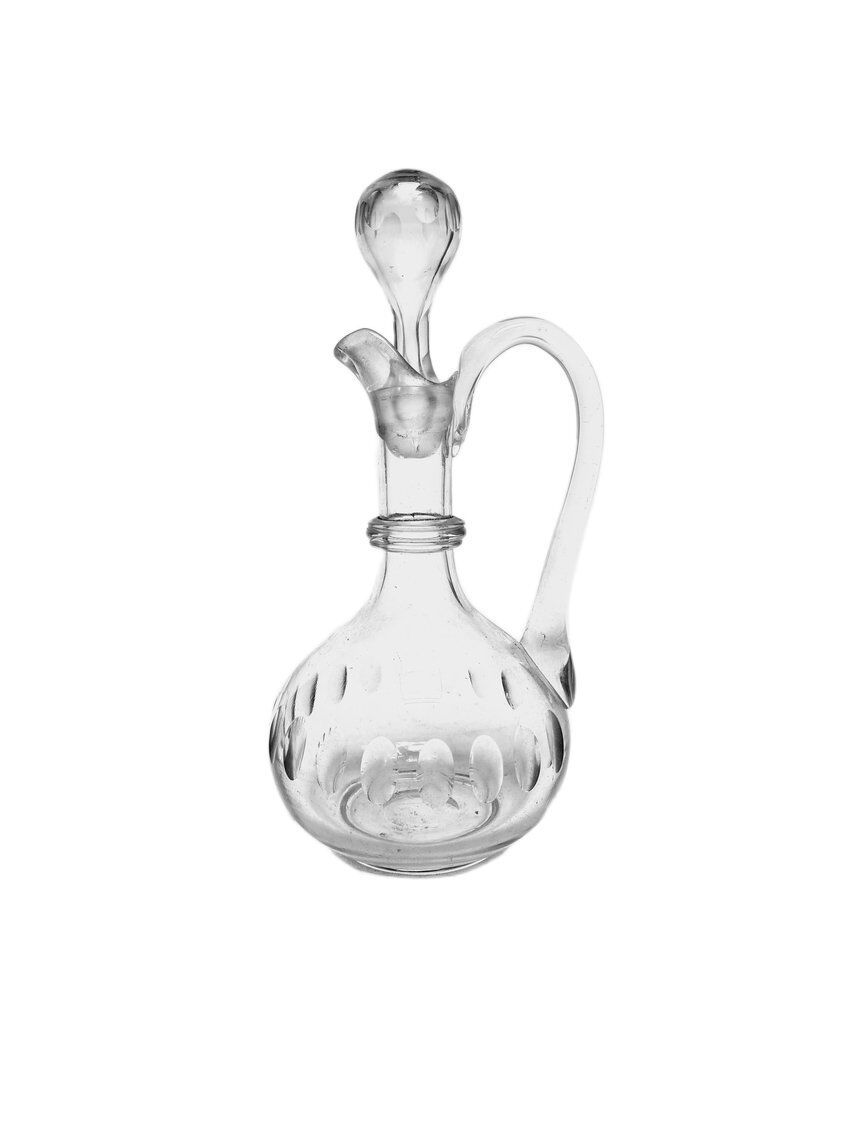 Art Deco crystal carafe, Germany, 1900s