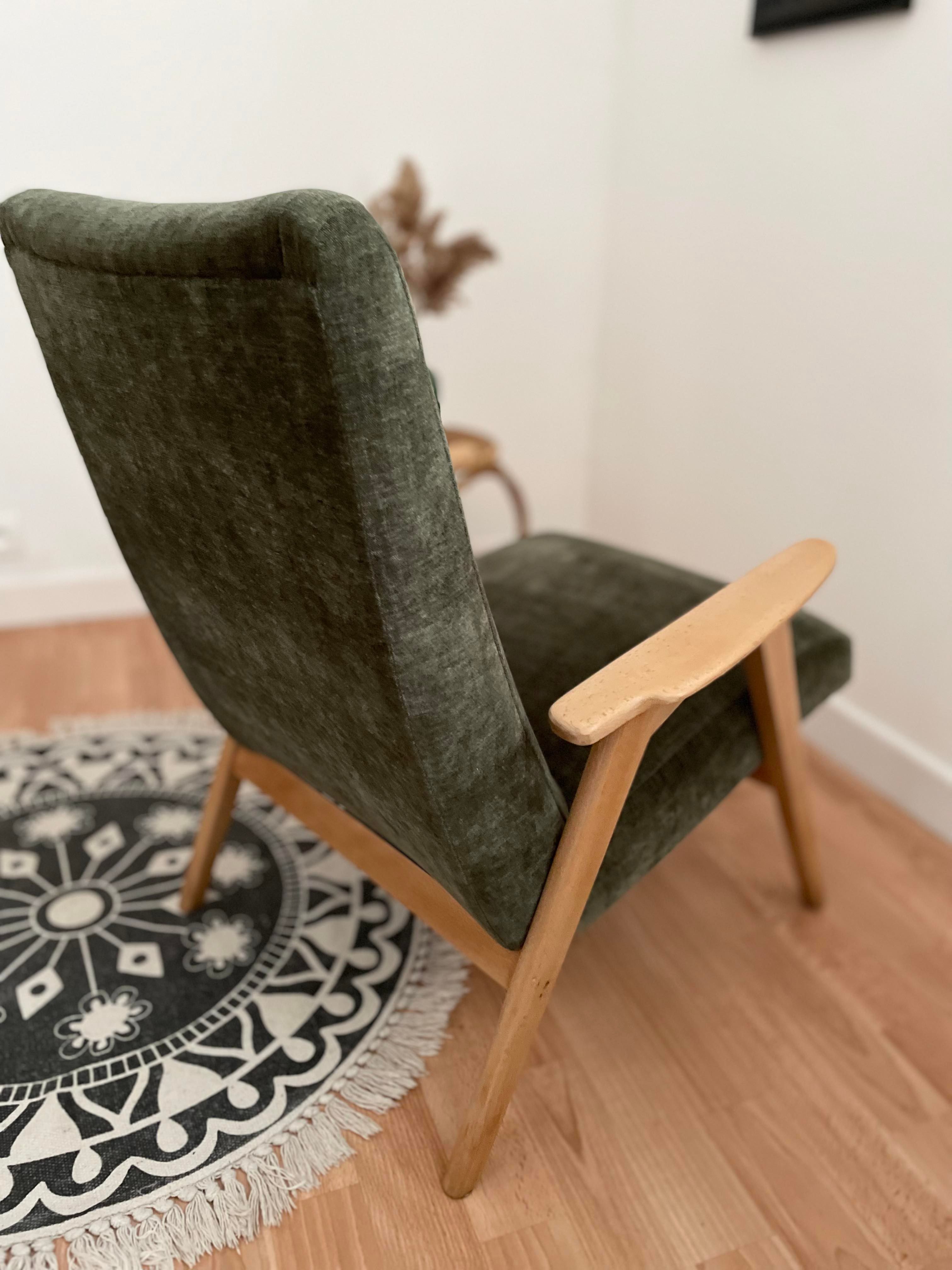 Retro armchair, Scandinavian spirit 50/60s, restored