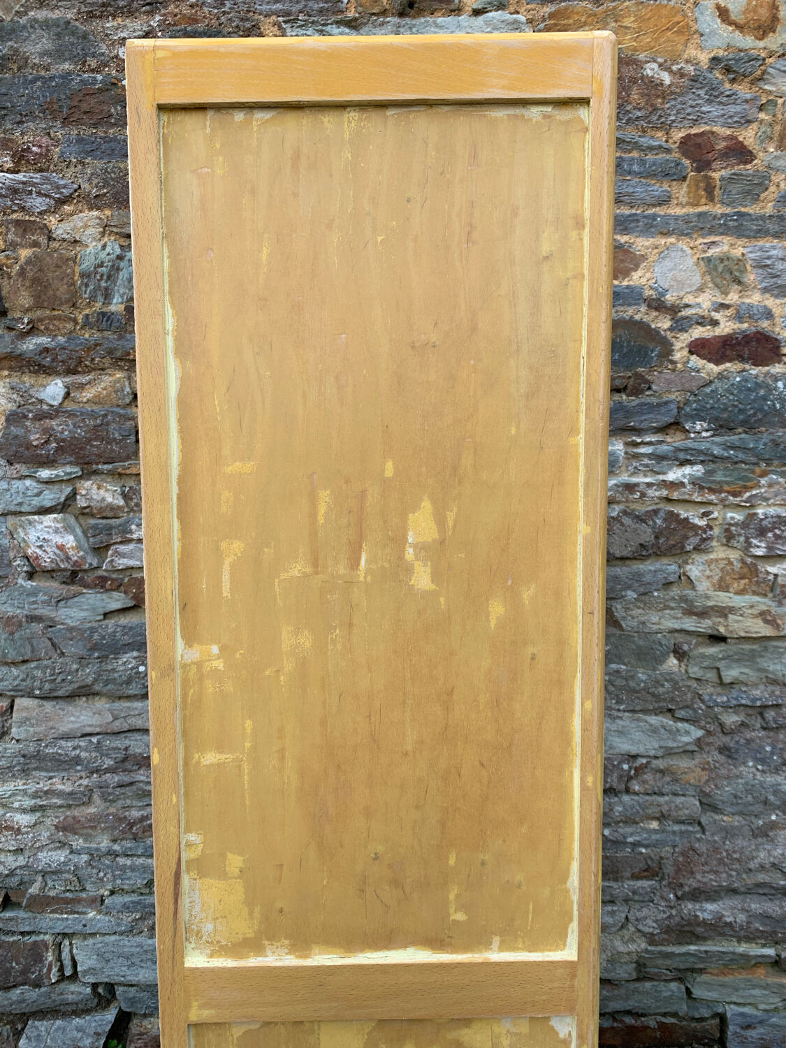 Parisian wardrobe in patinated wood