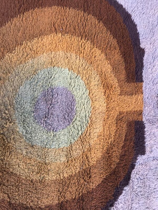 Carpet vintage years 60-70 mechanics 150 X 215 CM