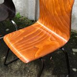 Set of 4 mismatched Dutch vintage chairs - Galvanitas, Eromes, Flottoto