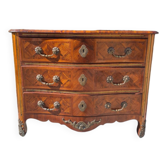 Louis XIV Commode in Marquetry Period 19th Century