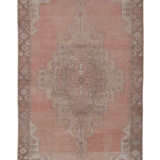 1970s vintage tan handwoven turkish oushak rug 128 x 217 cm