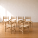Ensemble de 6 chaises de salle à manger modèle CH46 et CH47 par Hans J. Wegner
