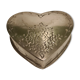 Small tin box carved heart floral decoration