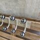 Vintage wall coat rack, Ten hooks, 70s