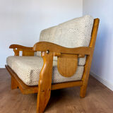 Banquette 2 places attribuée à Guillerme & Chambron – Votre Maison, an