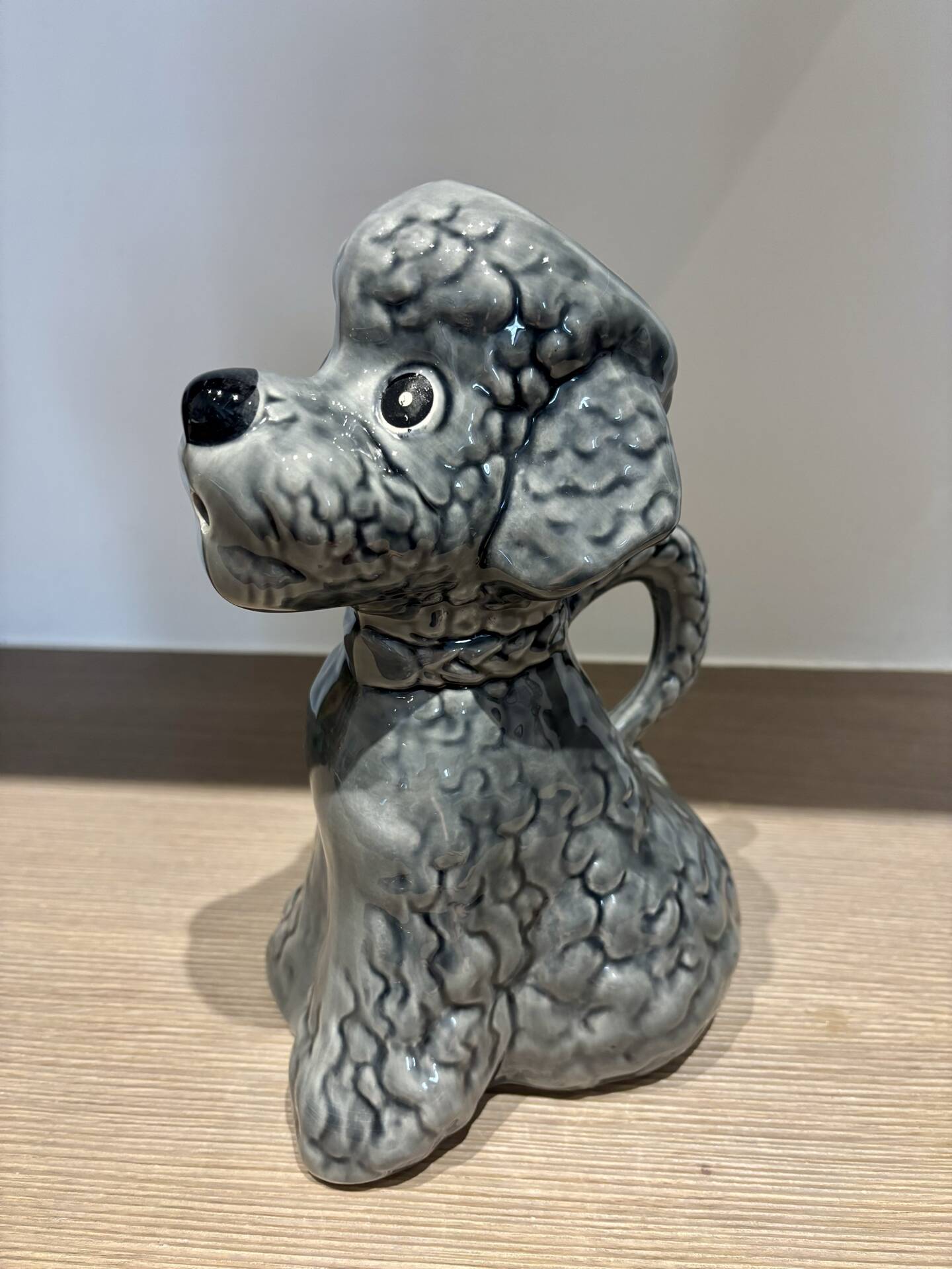Old ceramic poodle jug