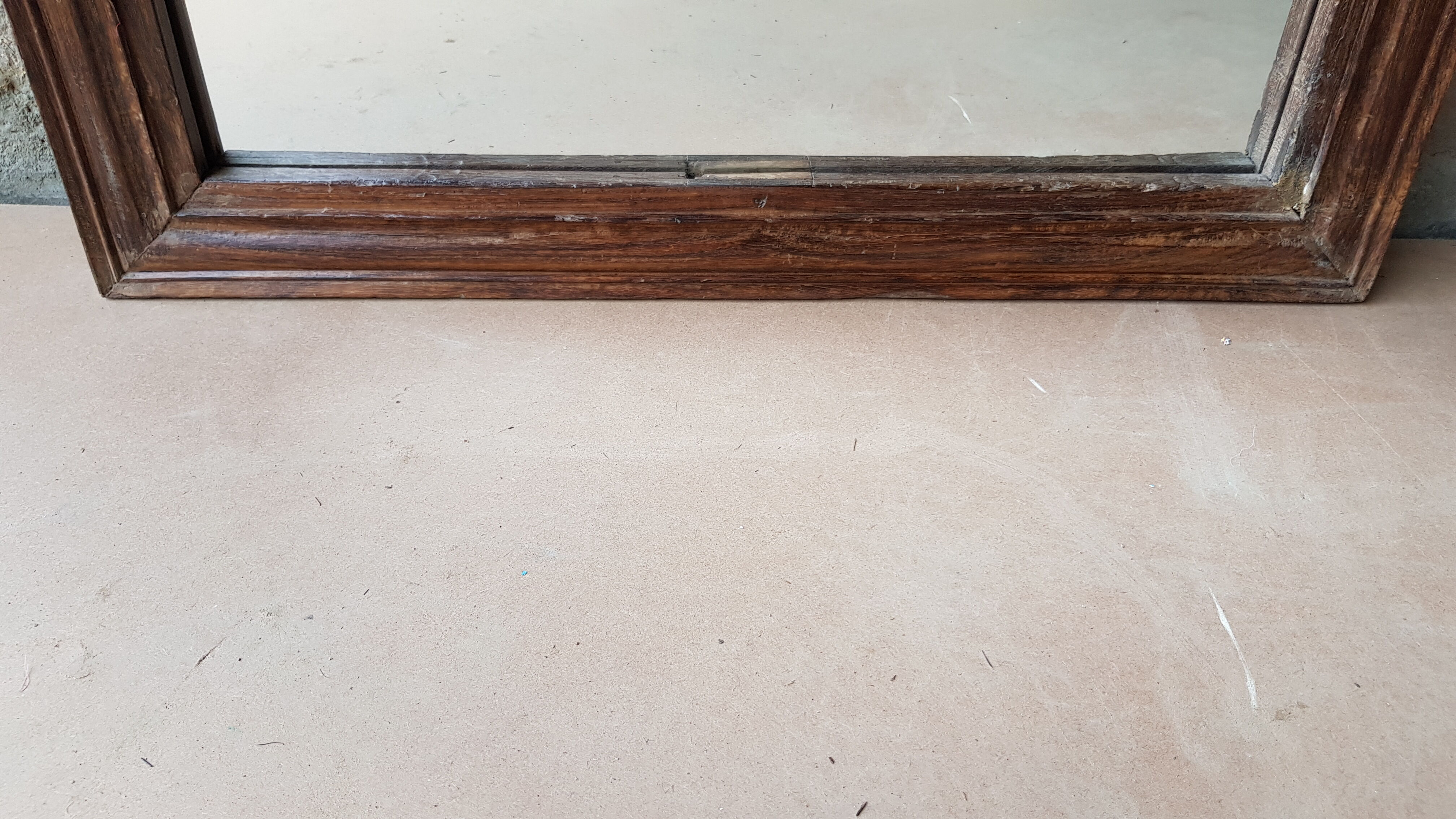 Ancient Burmese teak mirror