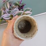 Pyrite stoneware vase