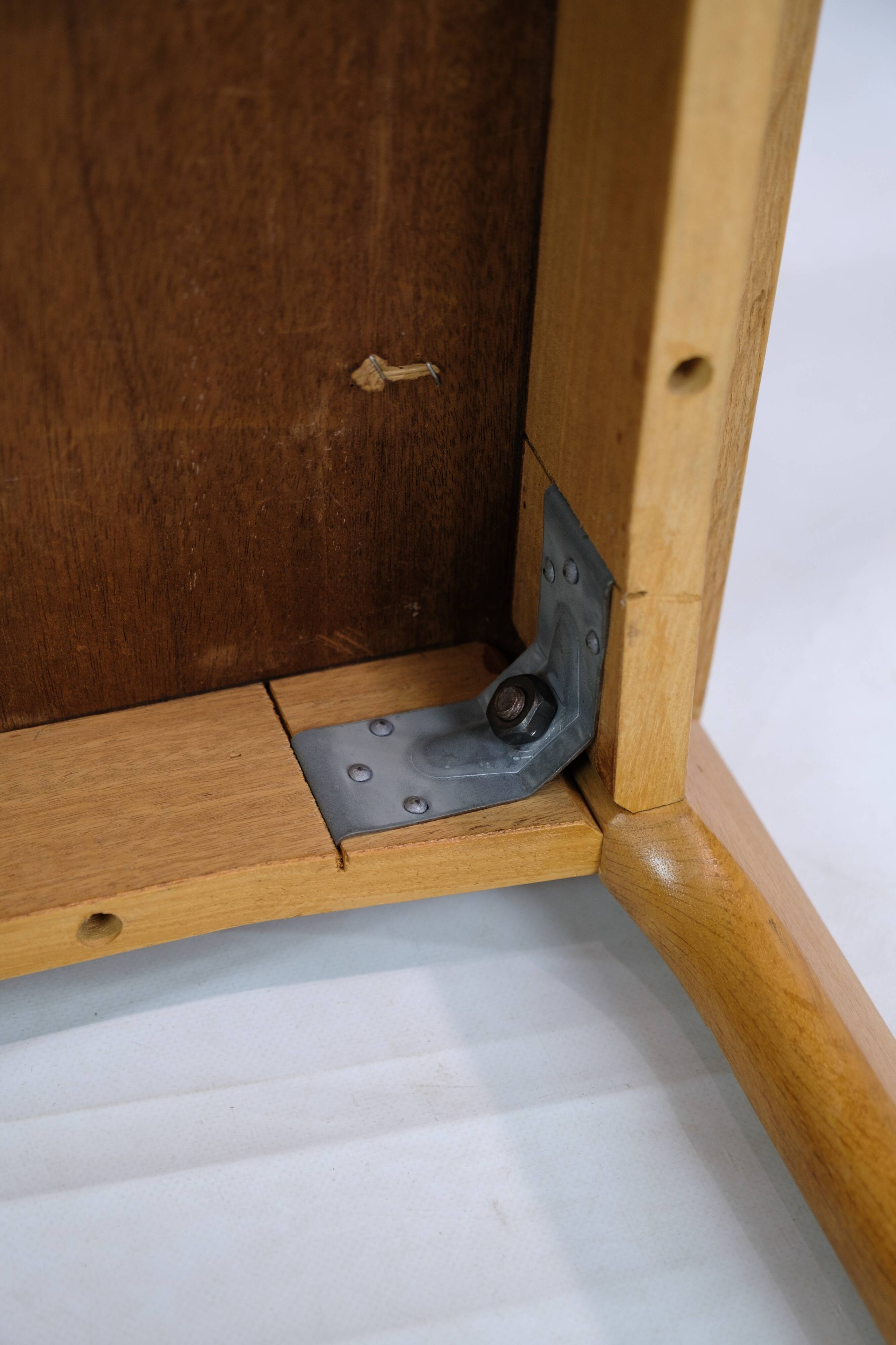 Coffee table, oak, Henning Kjærnulf, Vejle chairs and furniture factory, 1960s