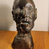 Hypocrite bronze by Jean Roulland