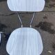 2 chaises formica beige et acier 1980