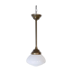 Vintage single opaline hanging lamp