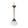 Vintage single opaline hanging lamp