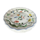 Set of 6 GIEN birds of paradise dinner plates