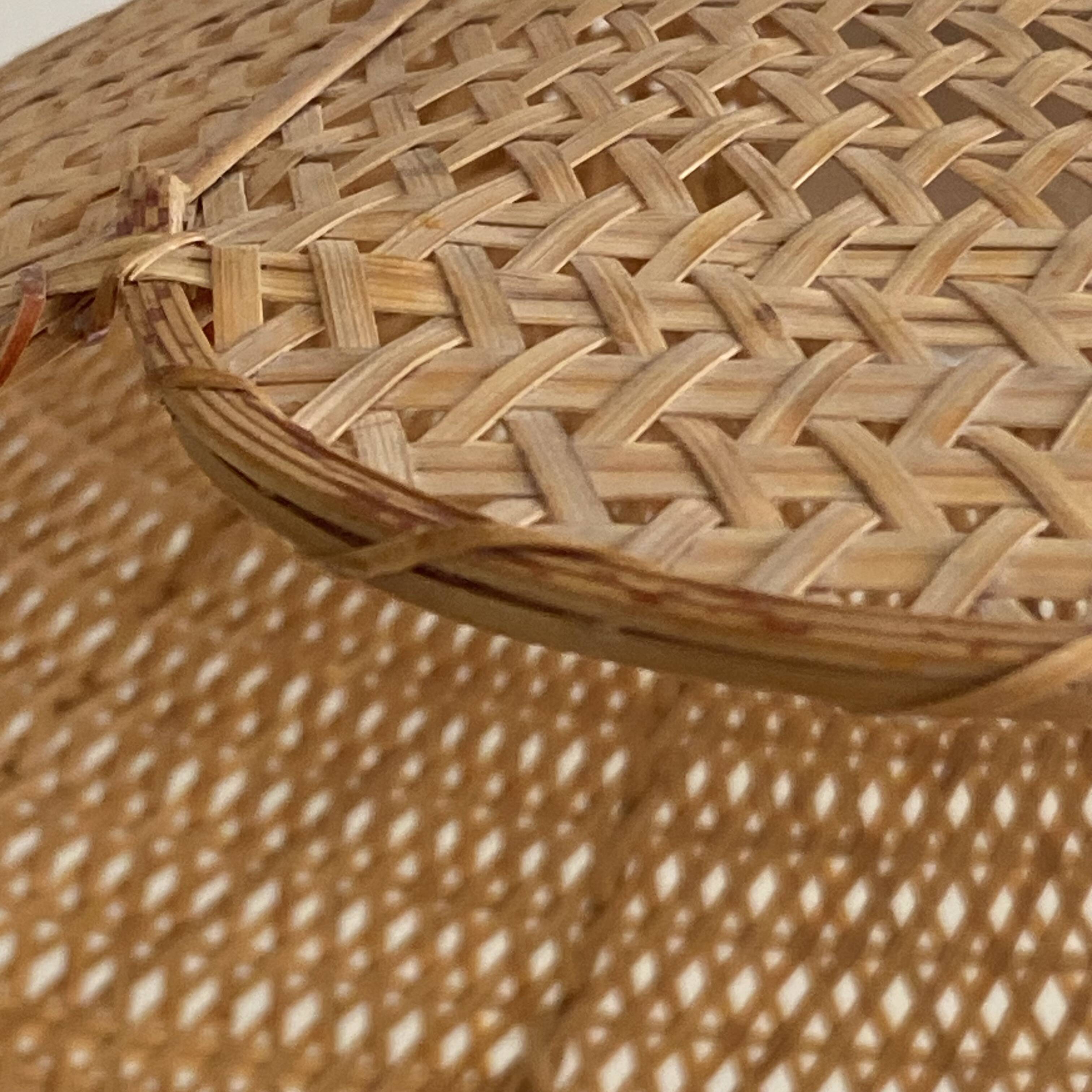 Vintage rattan chandelier pendant light decoration