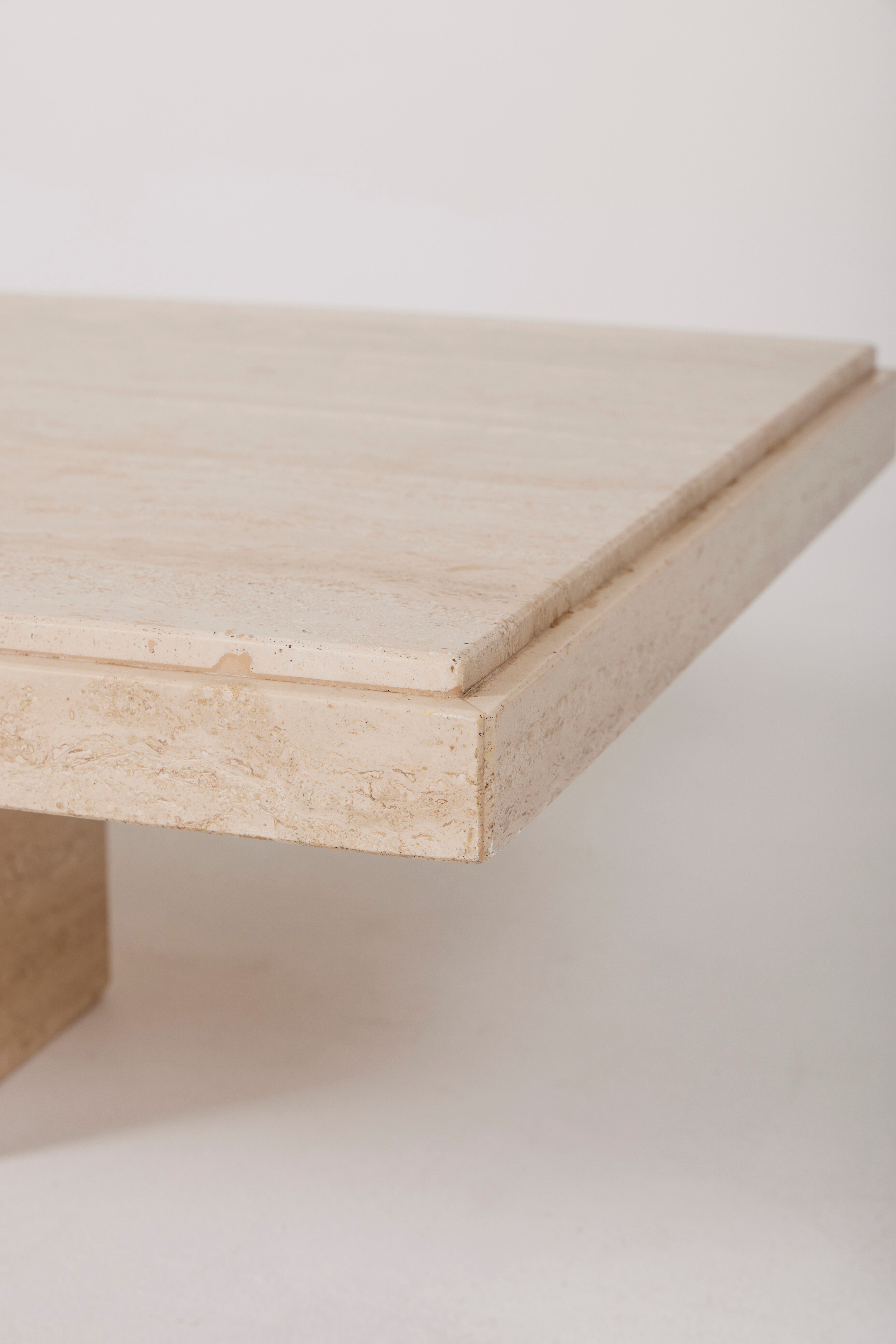 Travertine coffee table, 1970s