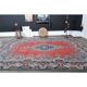 1970s Vintage Persian Handmade Wool Red Oversized Area Rug  295x385