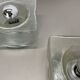 set of 2 CUBIC Ice Glass Ceiling Light, by J. T. Kalmar Lights, Austria