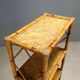 Vintage bamboo and wicker bookshelf, Italy, 1980s