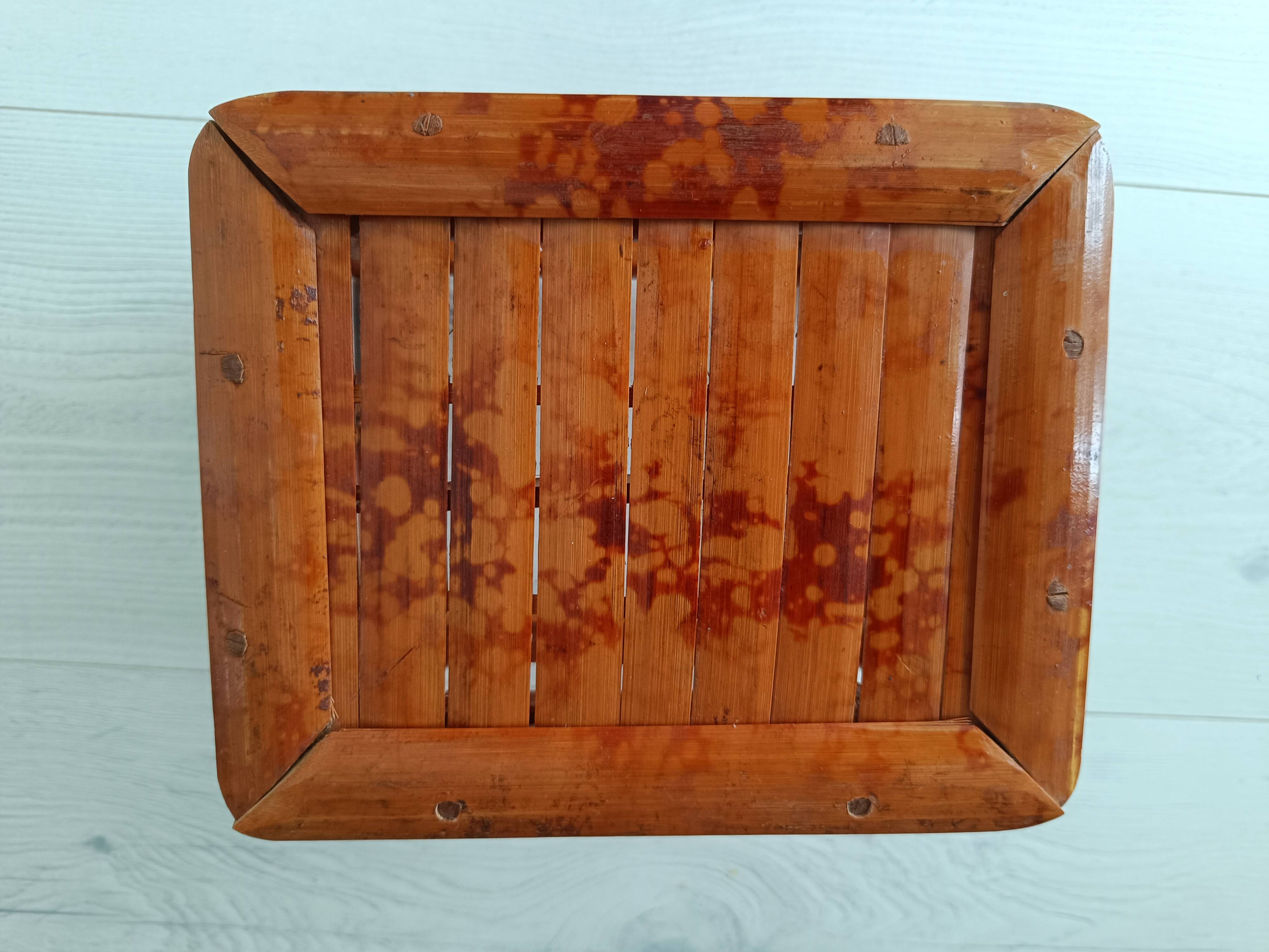 Petit tabouret en bambou