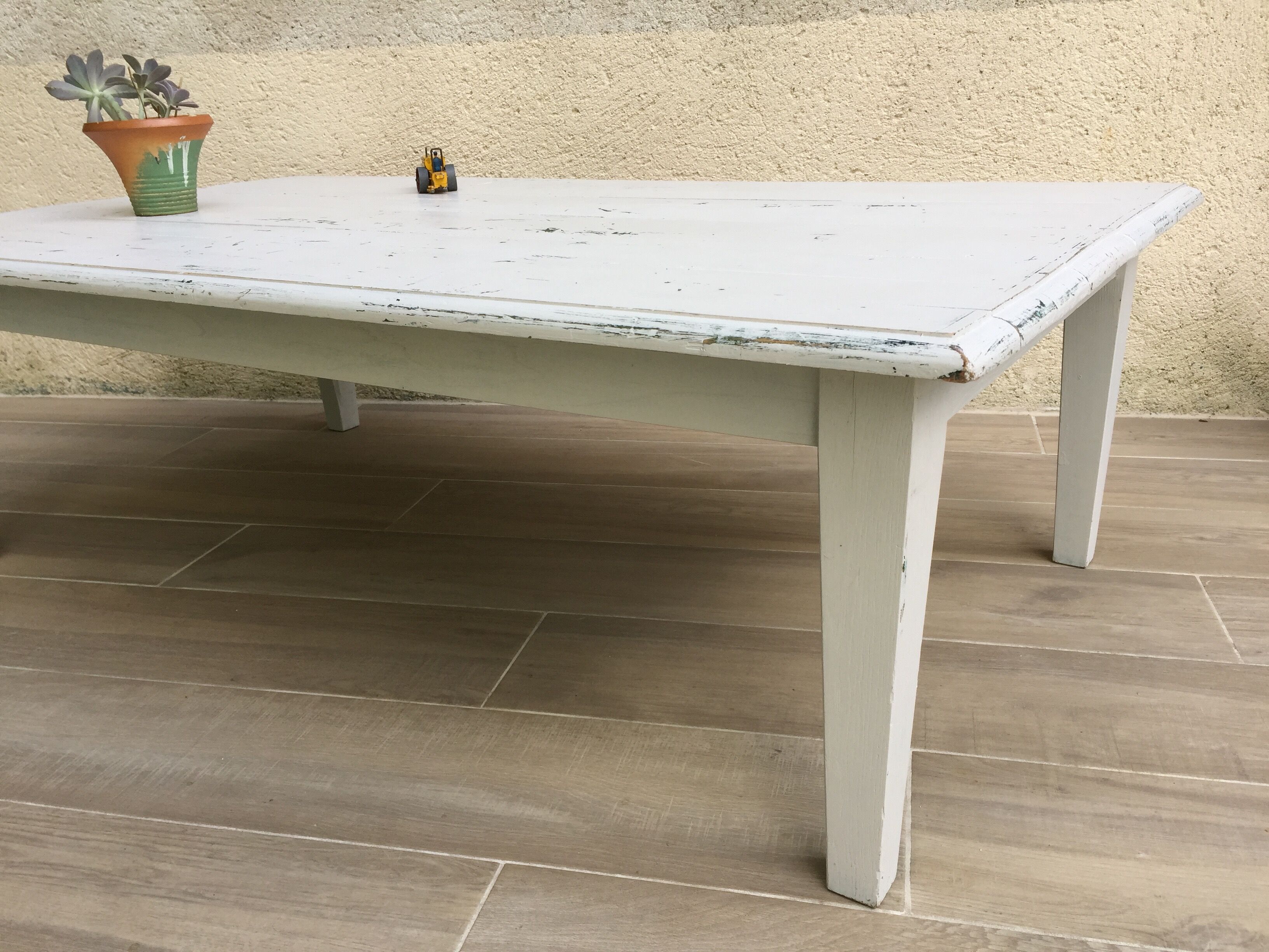 Table basse de ferme vintage