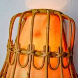Paire d'appliques en rotin, France, 1960