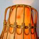 Pair of rattan wall lights, France, 1960