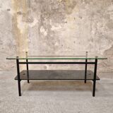 Table basse en verre années 50