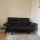 B&B Italia Alanda 2-seater sofa in black leather