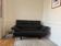B&B Italia Alanda 2-seater sofa in black leather