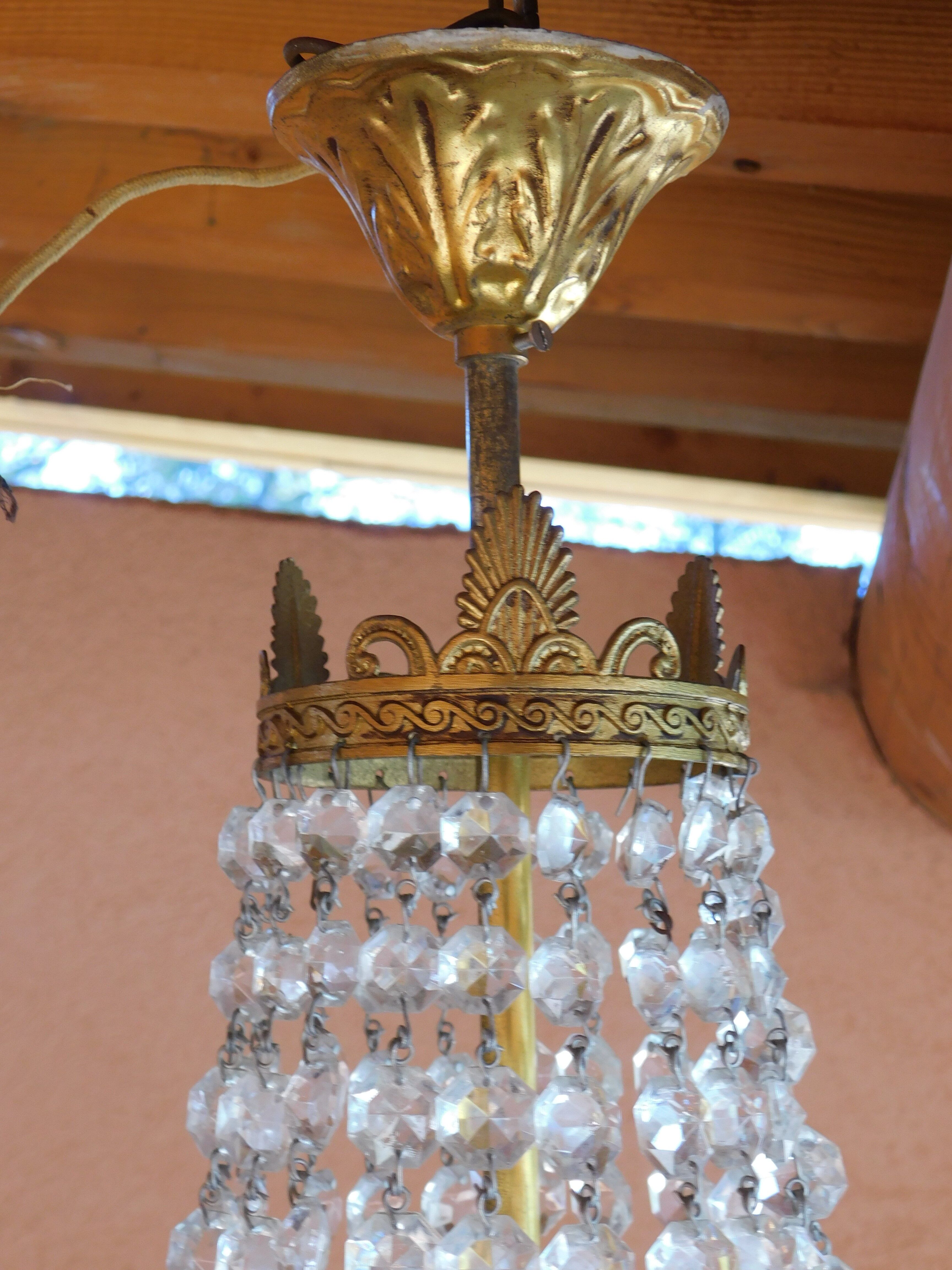 Hot air balloon chandelier pampilles ø 30 cm