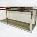 Mid-Century Modern Chrome Console, 1970s