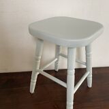Celadon green pine stool