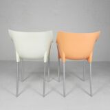 Set of 2 Dr NO chairs by Starck for Kartell, 1990s