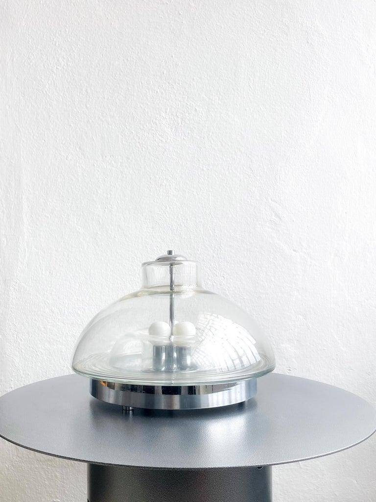 Vintage Murano Glass Table Lamp, Space Age Era, Nason Mazzega Style