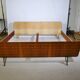 Vintage design double bed, 50s 60s
