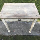 Ancient small farm kitchen table 1940