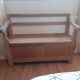 Bench, solid raw oak trunk